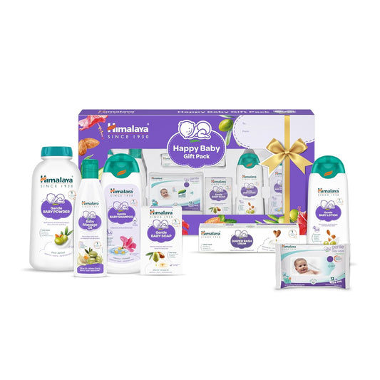 Himalaya Happy Baby Gift with Newborn Baby Essentials | No.1 Doctor Recommended Brand | Complete Baby Care Kit | Safe for Newborns | Perfect for Every Baby Celebration